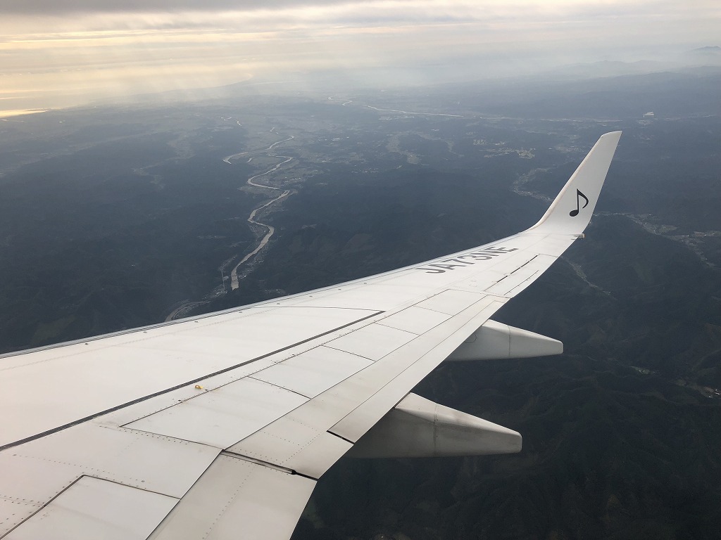 茨城空港ー飛行機で移動